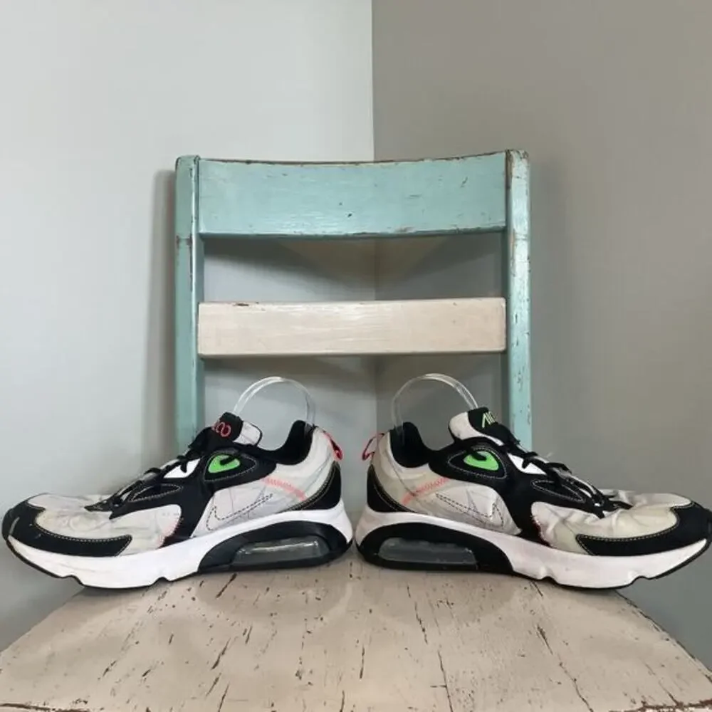 Nike Air Max 200 Blueprint White Black‎ Green Orange Size 10.5 CU6647-100